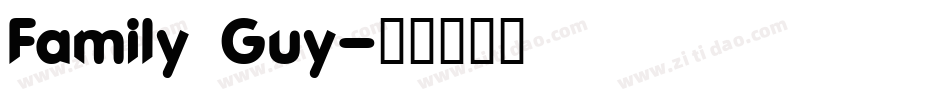 Family Guy字体转换